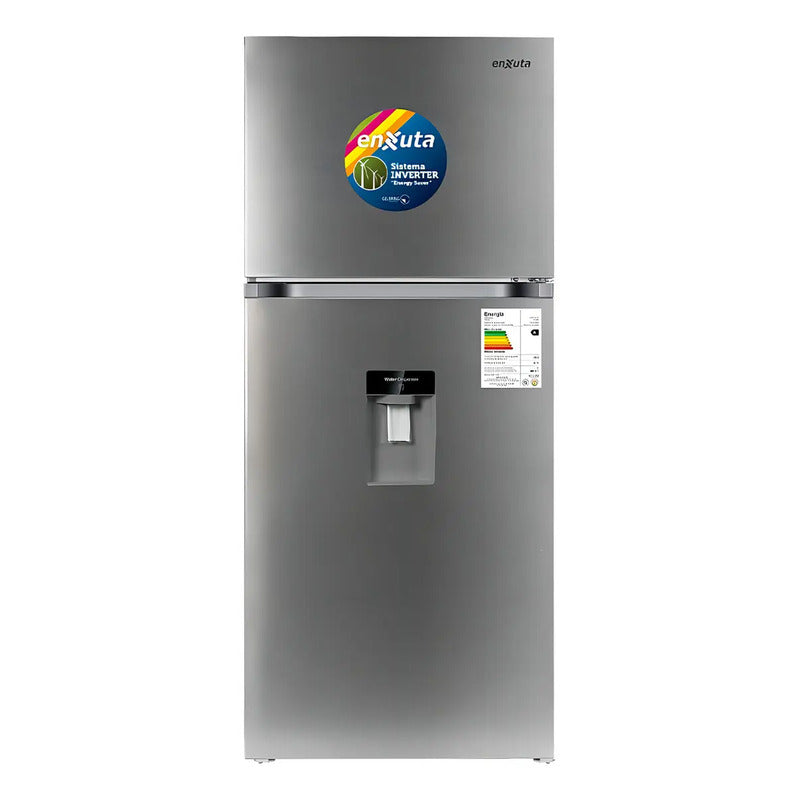 Refrigerador Enxuta 409l Inv/c/dis Inox Renx410di