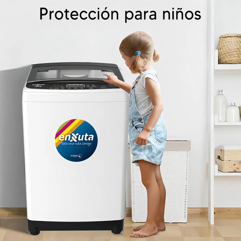 Lavarropa Automático Enxuta Lenx01550 Carga Superior 15 Kg Blanco