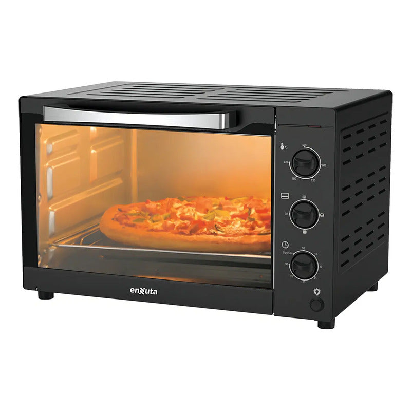 Horno Electrico Enxuta 42lts 1500w Con Accesorios Negro