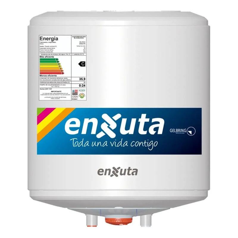 Termotanque Enxuta Eléctrico 15 L