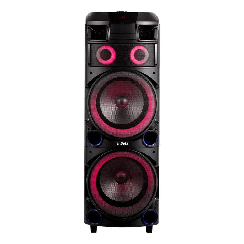 Torre de Sonido Enxuta Bluetooth 2 × 12″ 1.000 W PMPO