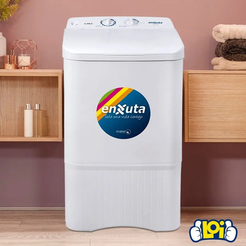 Lavarropas Enxuta Carga Superior 5.5kg Semiautomático Color Blanco