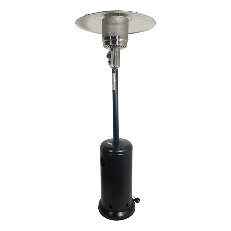 Estufa De Exterior Hongo A Gas Enxuta Acero Pintado 2,19m Color Negro