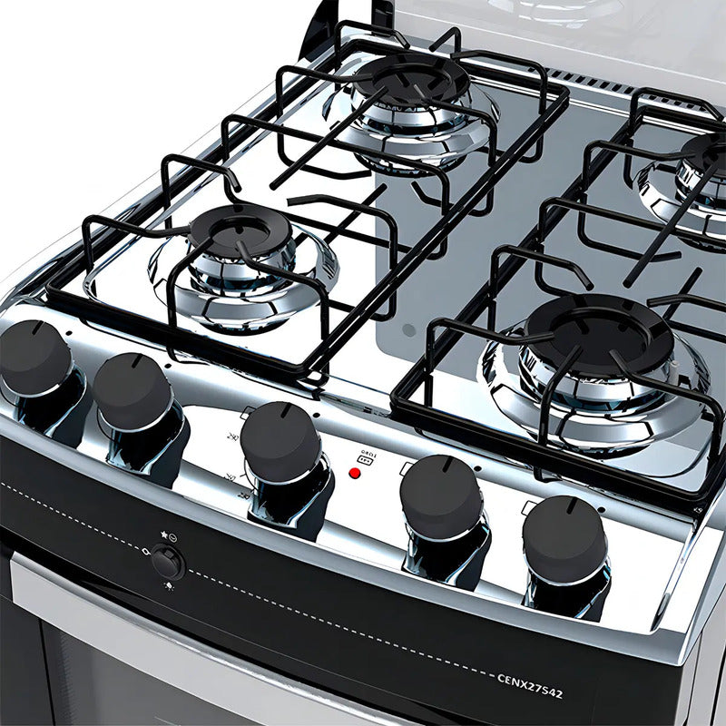 Cocina Enxuta a Gas con Grill 4 Hornallas