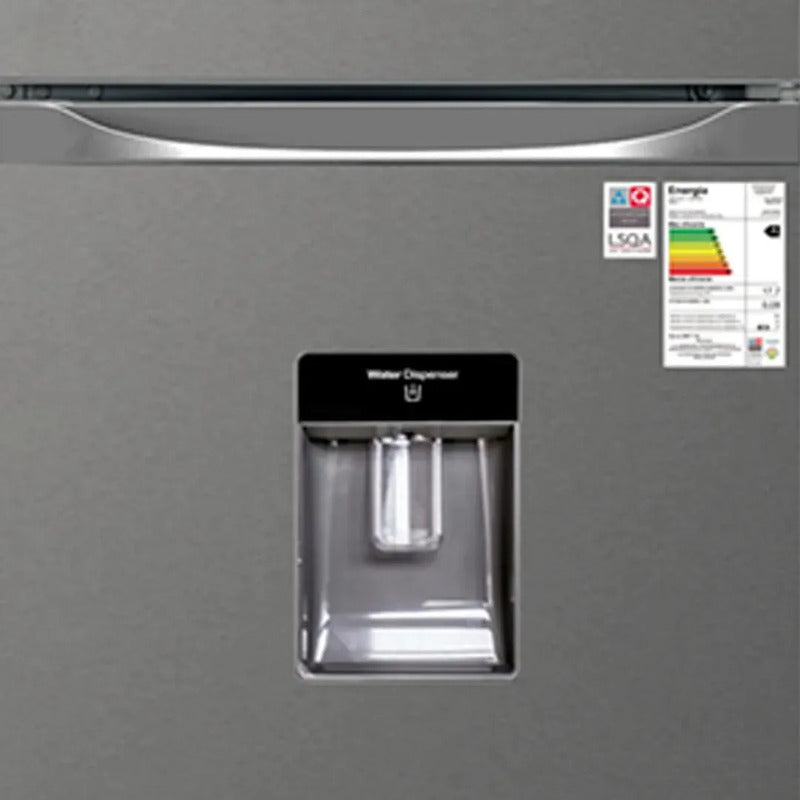 Refrigerador Enxuta Renx1200di Capacidad 199lts Frío Seco Con Dispensador Gris Oscuro