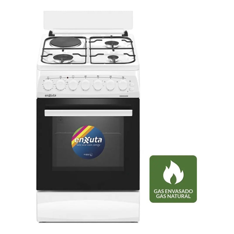 Cocina Enxuta Combinada 3 Hornallas + 1 Disco