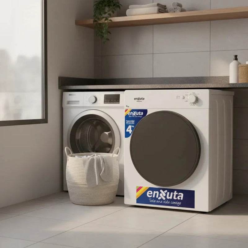 Secarropas De Carga Frontal 4kg Senx040w Enxuta Ehogar Blanco