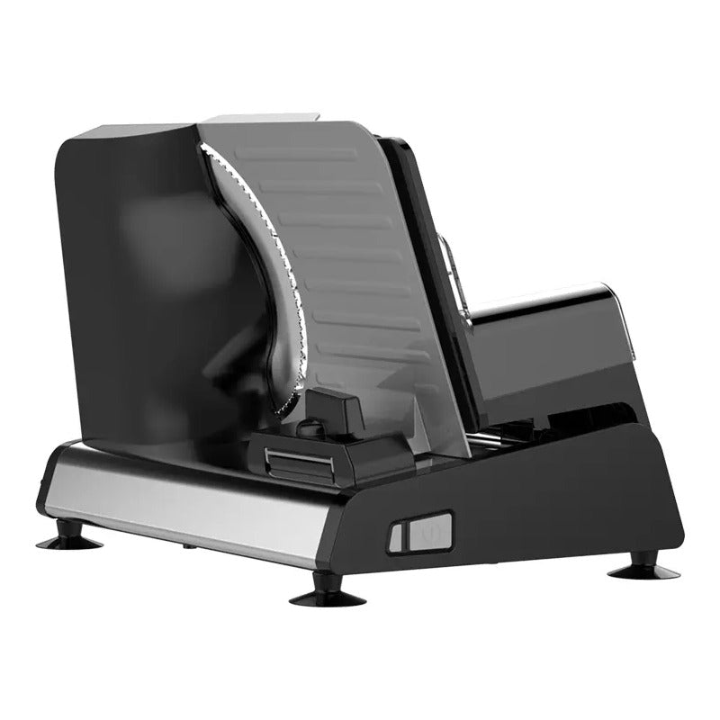 Cortadora De Fiambres Enxuta Negra Con Disco De 22 Cm Y Grosor Ajustable Negro
