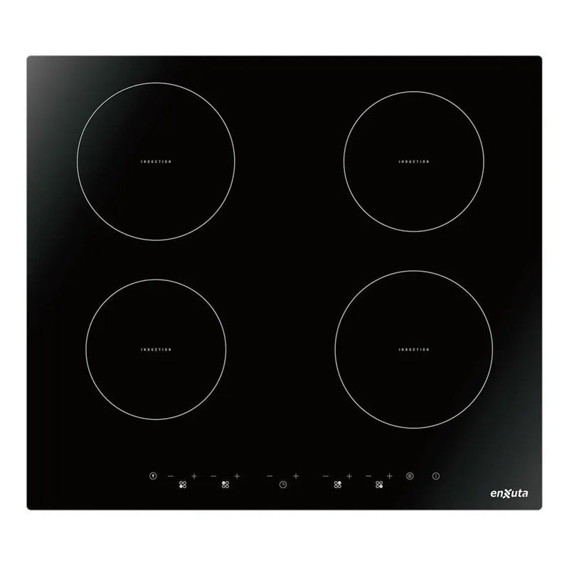 Anafe Inducción Eléctrico Enxuta Aienx960 Empotrable 4 Hornallas Negro