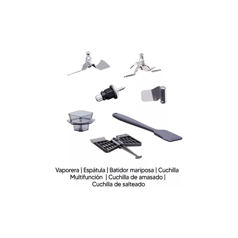 Robot De Cocina Enxuta Smart 1700w 2.3 L Con Accesorios Color Negro