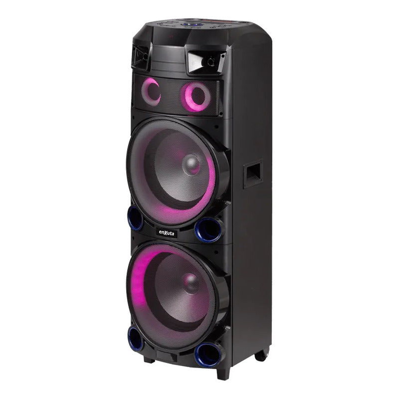 Torre de Sonido Enxuta Bluetooth 2 × 12″ 1.000 W PMPO