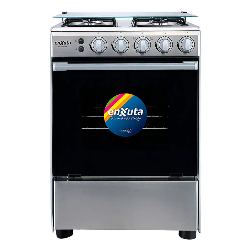 Cocina Enxuta a Gas con Grill 4 Hornallas