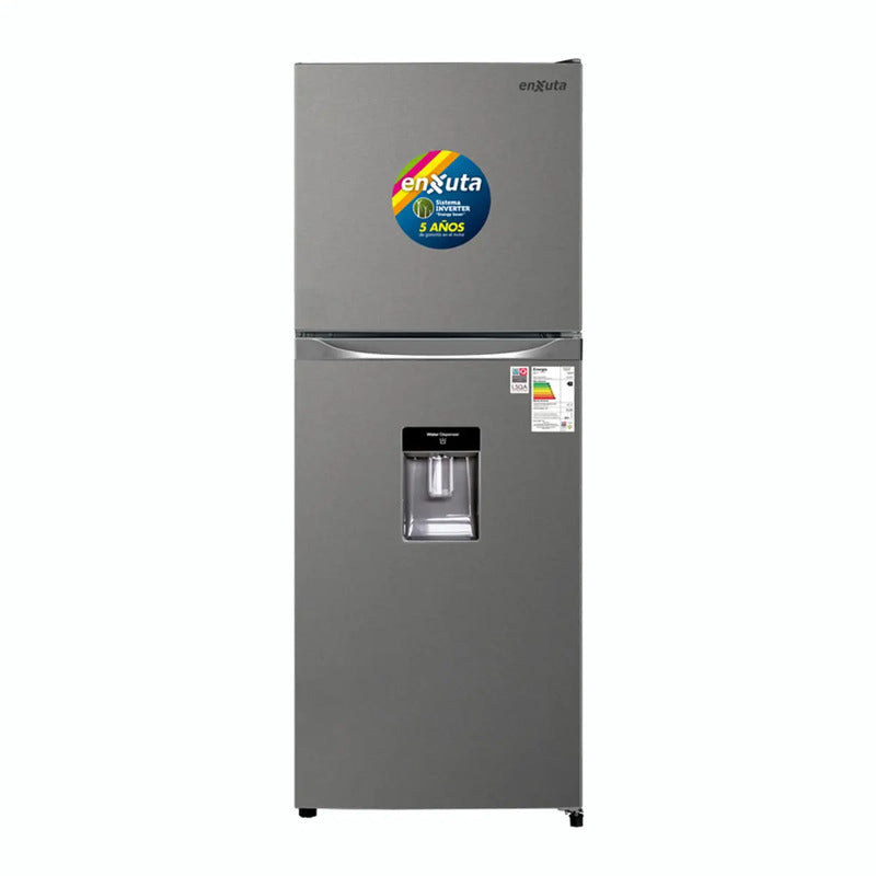 Refrigerador Enxuta Renx1200di Capacidad 199lts Frío Seco Con Dispensador Gris Oscuro