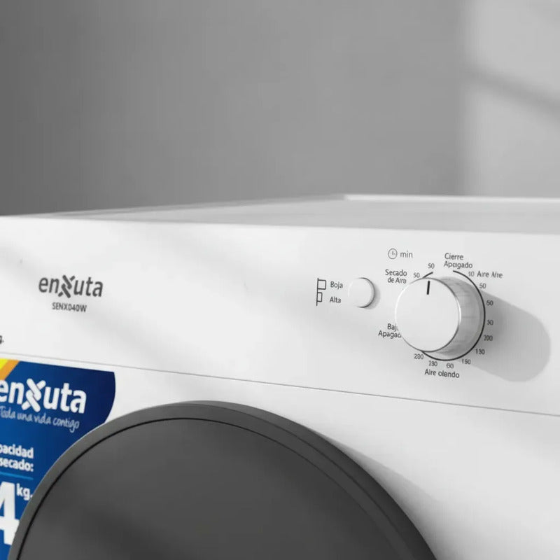 Secarropas De Carga Frontal 4kg Senx040w Enxuta Ehogar Blanco