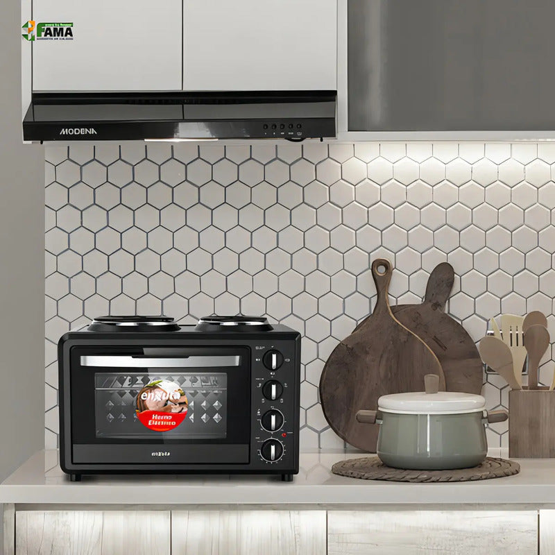 Horno Electrico Enxuta Con 2 Discos 32lts Negro