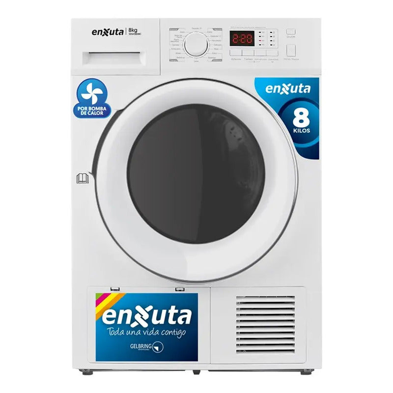 Secarropa Frontal Enxuta 8kg Bomba De Calor Senx980bc Blanco