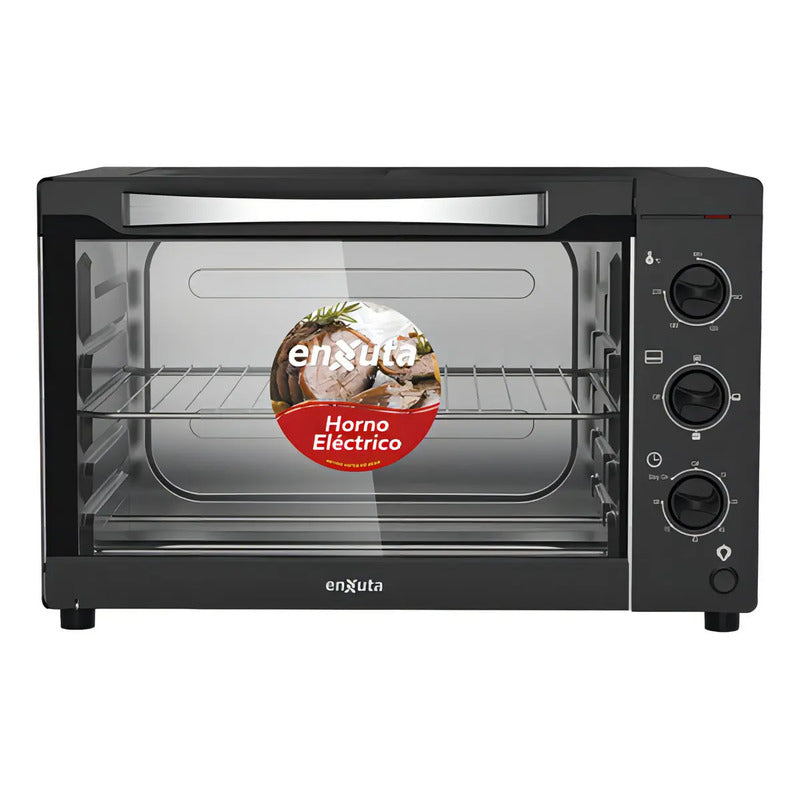 Horno Electrico Enxuta 42lts 1500w Con Accesorios Negro