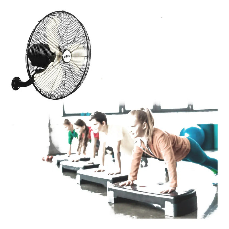 Ventilador Industrial De Pared Enxuta 50 Cm 120w Oscilante Metal 3