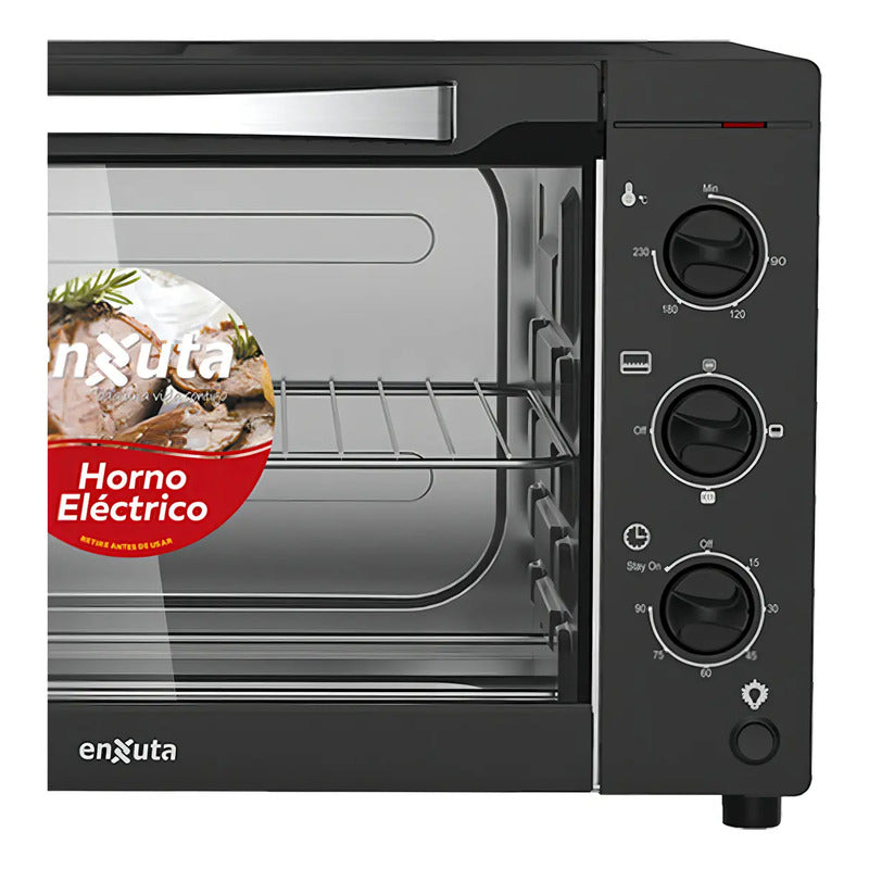 Horno Electrico Enxuta 42lts 1500w Con Accesorios Negro