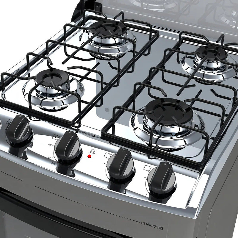Cocina Enxuta a Gas con Grill 4 Hornallas