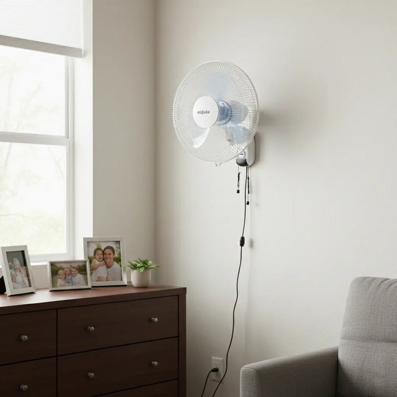 Ventilador de Pared Enxuta Oscilante 40 cm