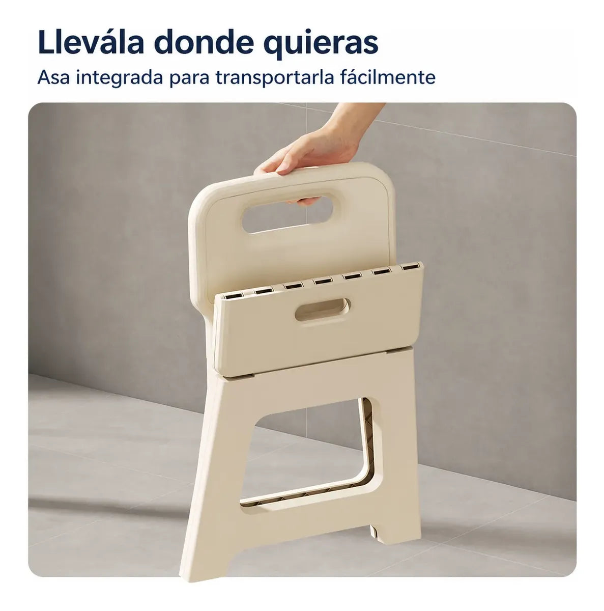 Banco Silla Plegable de Plástico con Respaldo Linova