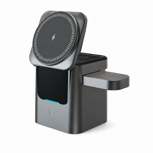 Cargador Inalámbrico 3 en 1 Plegable 15 W