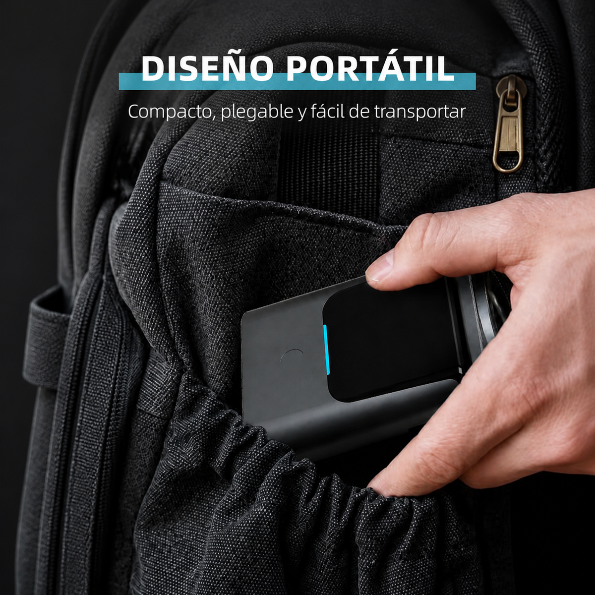 Cargador inalámbrico plegable y portátil