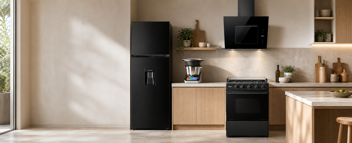 Cocina contemporánea equipada con electrodomésticos de Linova Home