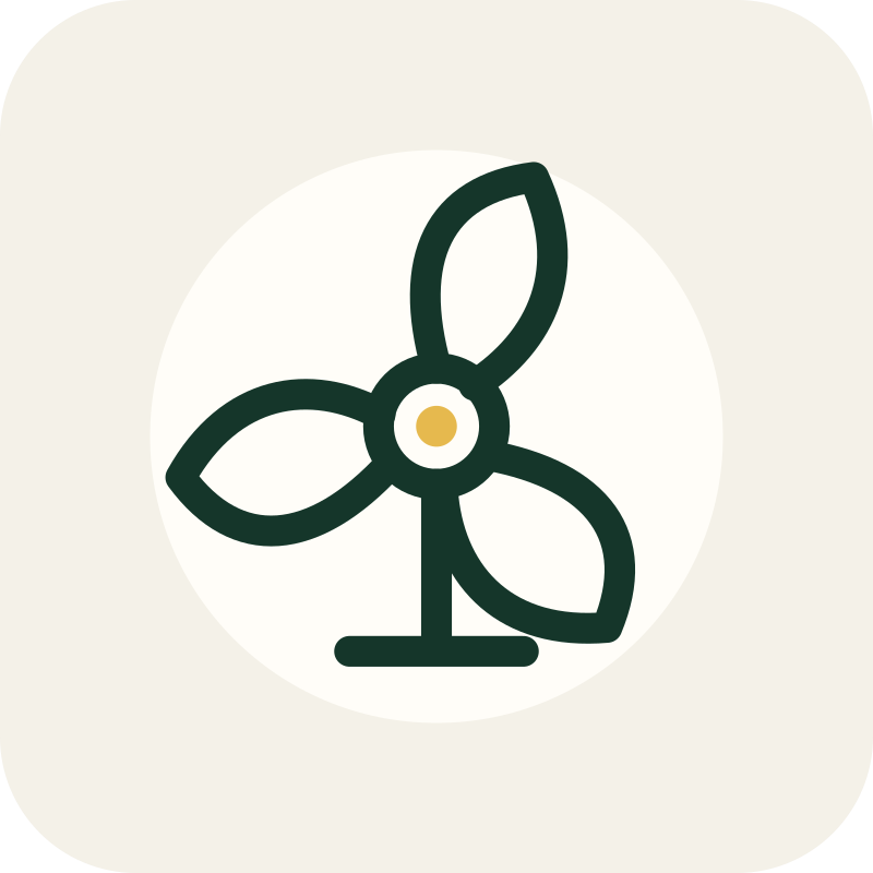 Ícono de Ventiladores y Climatización